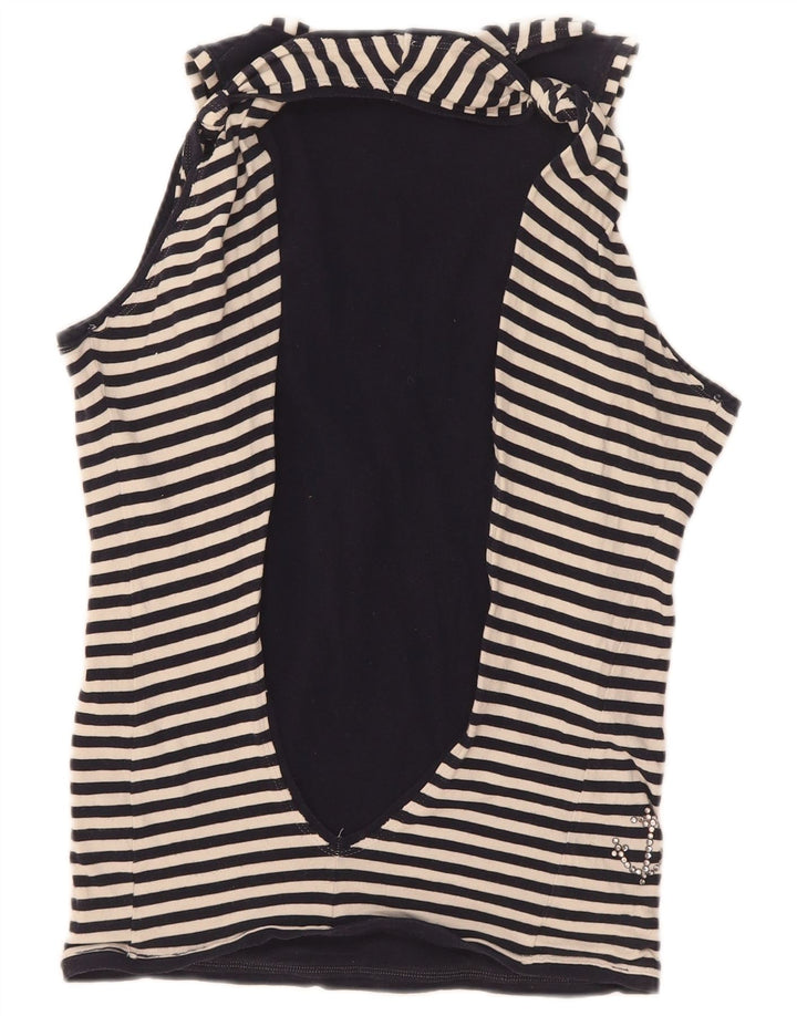 Max & Co. Womens Vest Top UK 12 Medium Black Striped
