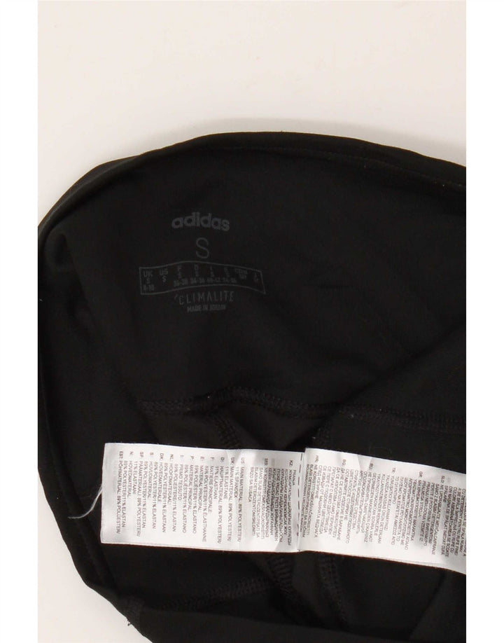 Adidas Womens Climalite Leggings UK 8/10 Small Black Polyester