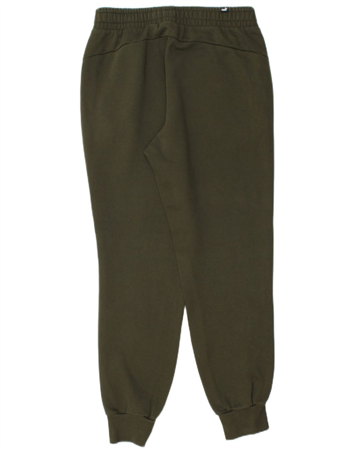 Puma Mens Tracksuit Trousers Joggers Medium  Khaki Cotton