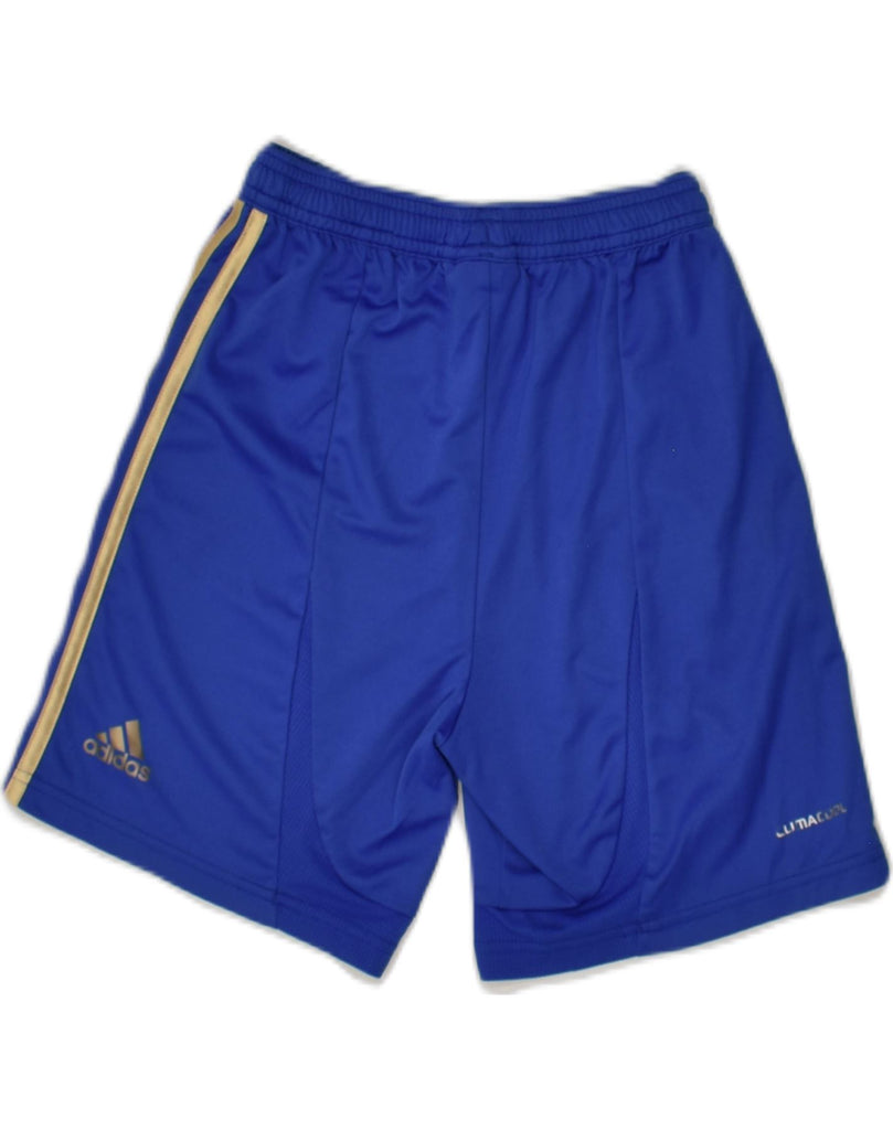 ADIDAS Boys Chelsea FC Sport Shorts 9-10 Years Blue Polyester | Vintage Adidas | Thrift | Second-Hand Adidas | Used Clothing | Messina Hembry 