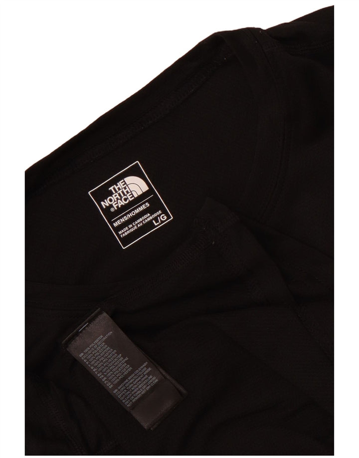 The North Face Mens T-Shirt Top Large Black Polyester