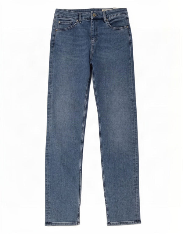 Marks & Spencer Womens The Sienna Straight Jeans UK 12 Medium W30 L31 Blue