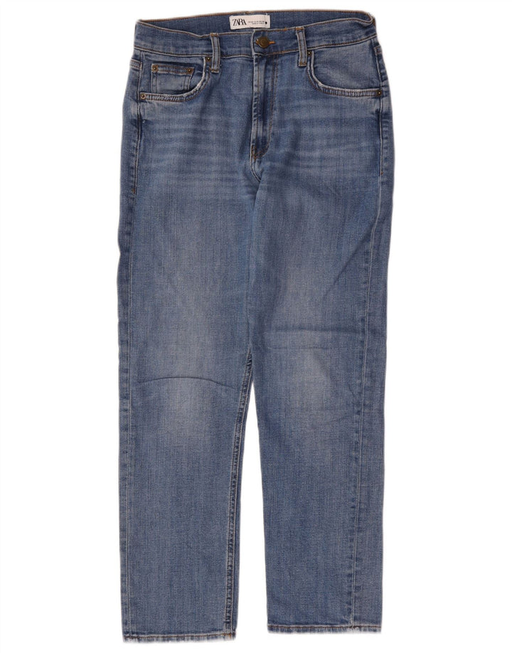 Zara Womens Straight Jeans EU 40 Medium W30 L27 Blue