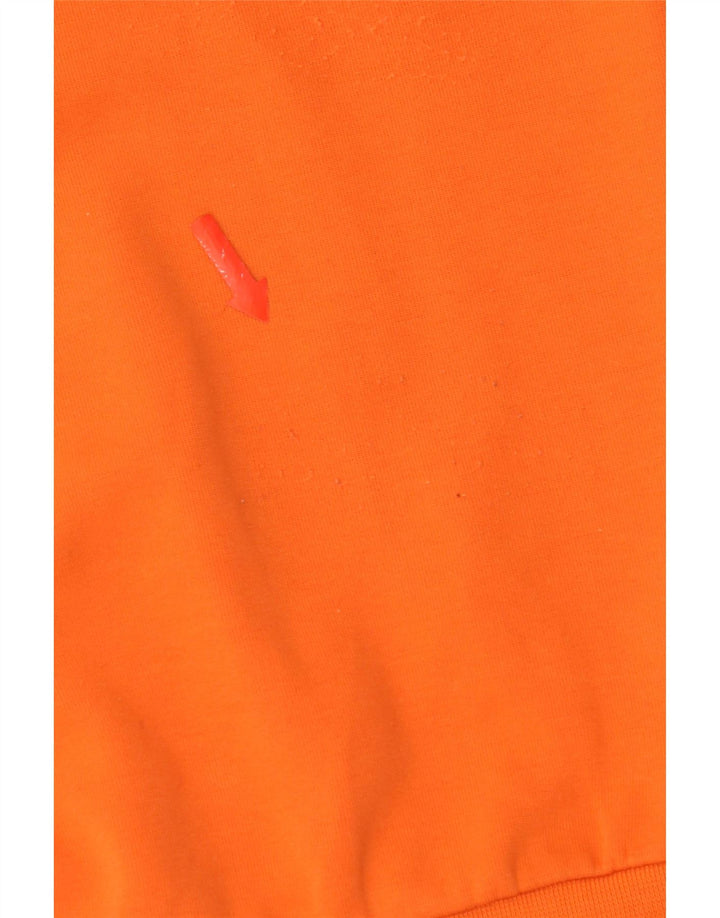 Polo Ralph Lauren Womens Oversized Sweatshirt Jumper UK 14 Medium Orange