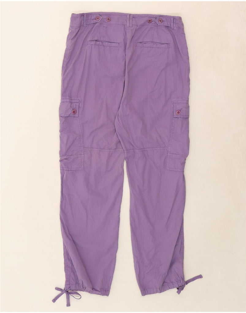 RALPH LAUREN Womens Straight Cargo Trousers US 10 Large W34 L28 Purple Vintage Ralph Lauren and Second-Hand Ralph Lauren from Messina Hembry 