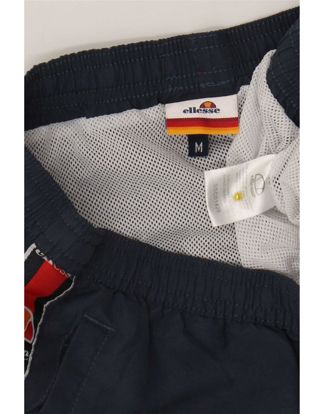 Ellesse Mens Graphic Swimming Shorts Medium Navy Blue Colourblock
