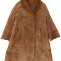 Vintage Womens Shearling Coat IT 44 Medium Brown Shearling Classic