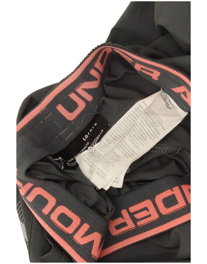 Under Armour Mens Heat Gear Graphic Sport Shorts Large  Grey Polyester