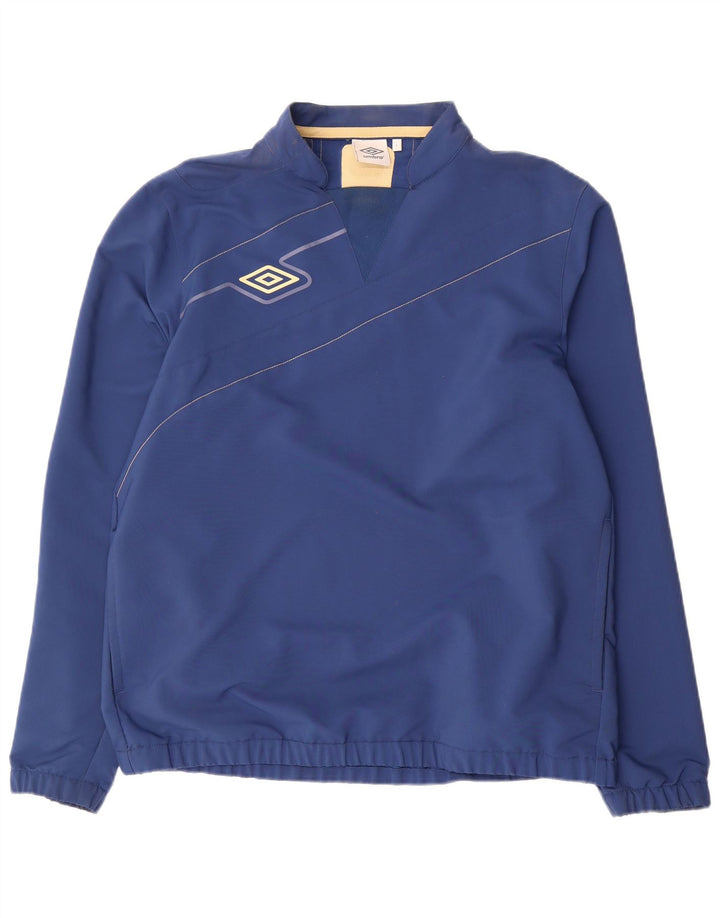 Umbro Mens Graphic Pullover Tracksuit Top Jacket Large Blue Striped