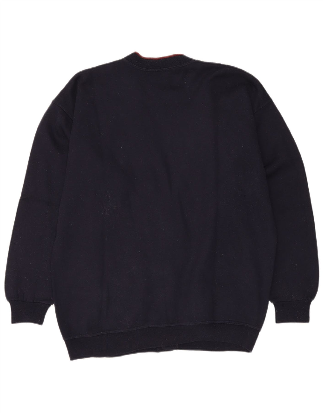 GREAT BAY Mens Cardigan Sweater XL Navy Blue Cotton