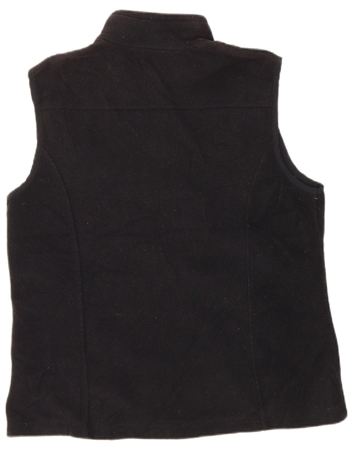 EDDIE BAUER Womens Fleece Gilet UK 18 XL Black Polyester