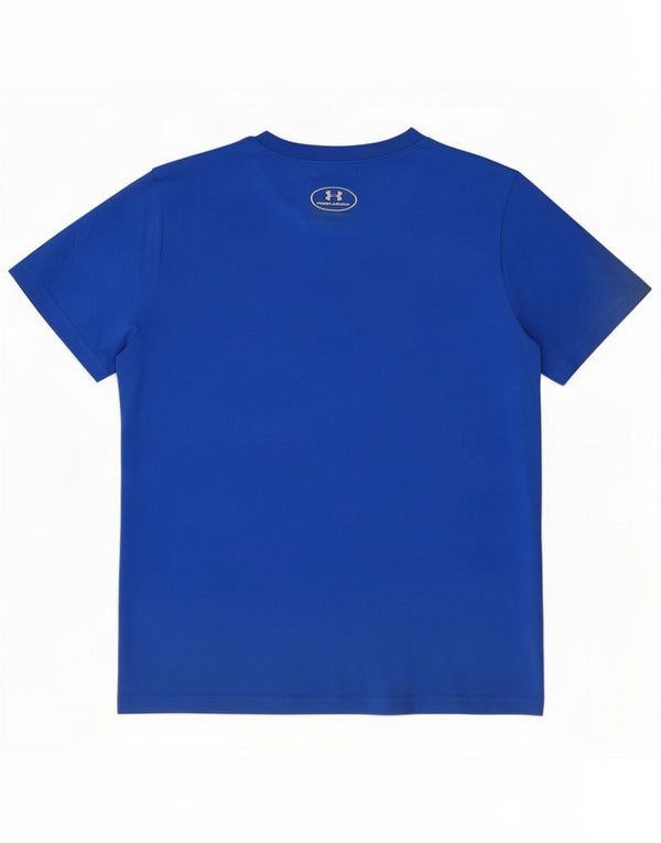 Under Armour Boys Loose Fit Graphic T-Shirt Top 11-12 Years Large Blue