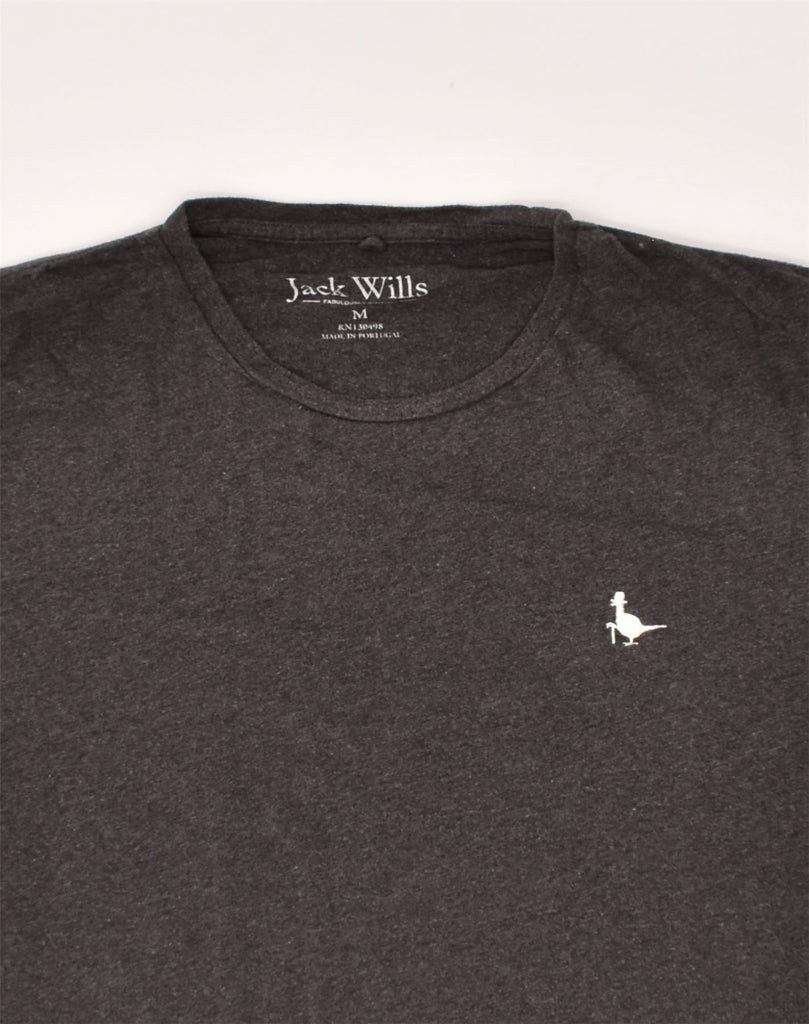 JACK WILLS Mens T-Shirt Top Medium Grey Cotton | Vintage Jack Wills | Thrift | Second-Hand Jack Wills | Used Clothing | Messina Hembry 