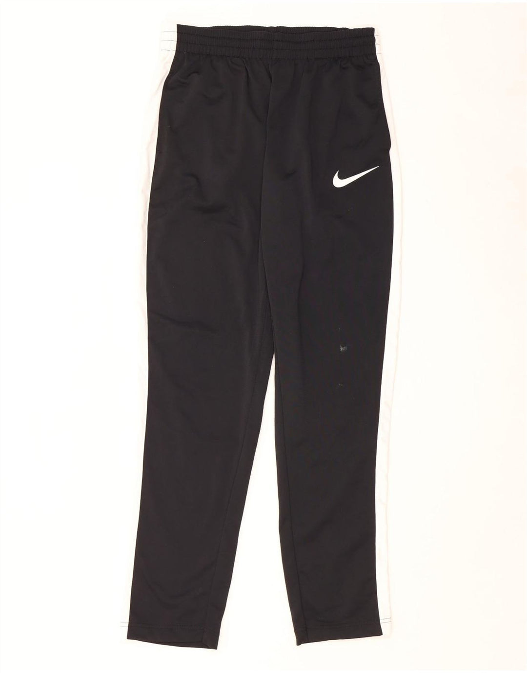 NIKE Mens Tracksuit Trousers Medium  Black Colourblock Polyester