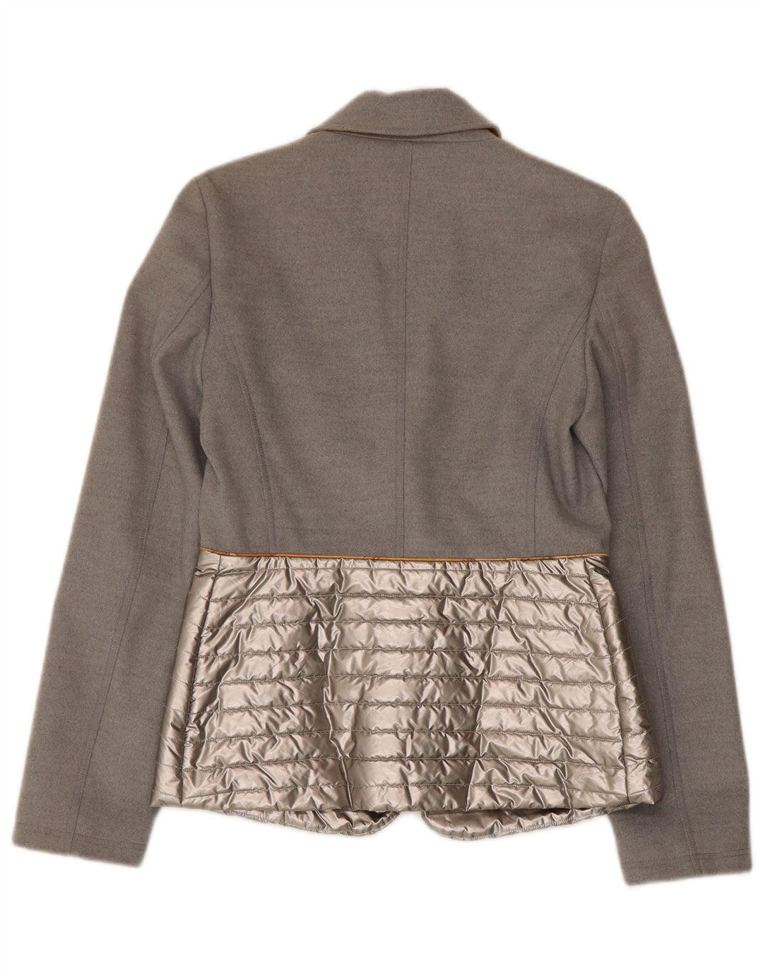 ALVIERO MARTINI Womens Padded Blazer Jacket IT 38 XS Grey Colourblock