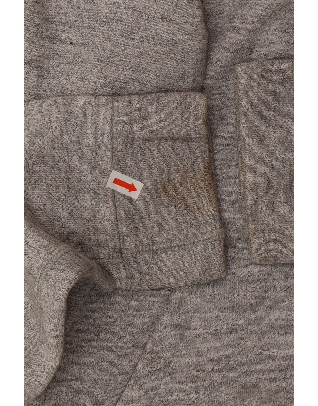 Jordan Mens Zip Hoodie Sweater Small Grey Flecked Cotton