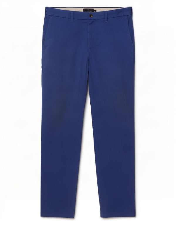 Marks & Spencer Mens Blue Harbour Straight Chino Trousers W36 L31 Cotton