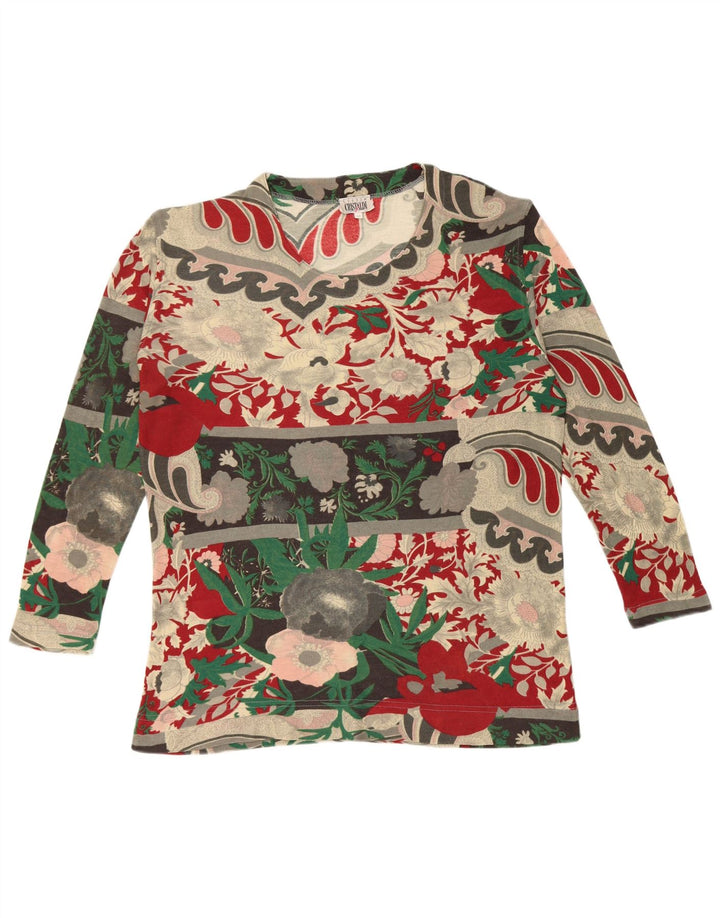 Cristaldi Womens Loose Fit Blouse Top UK 14 Medium Multicoloured Floral
