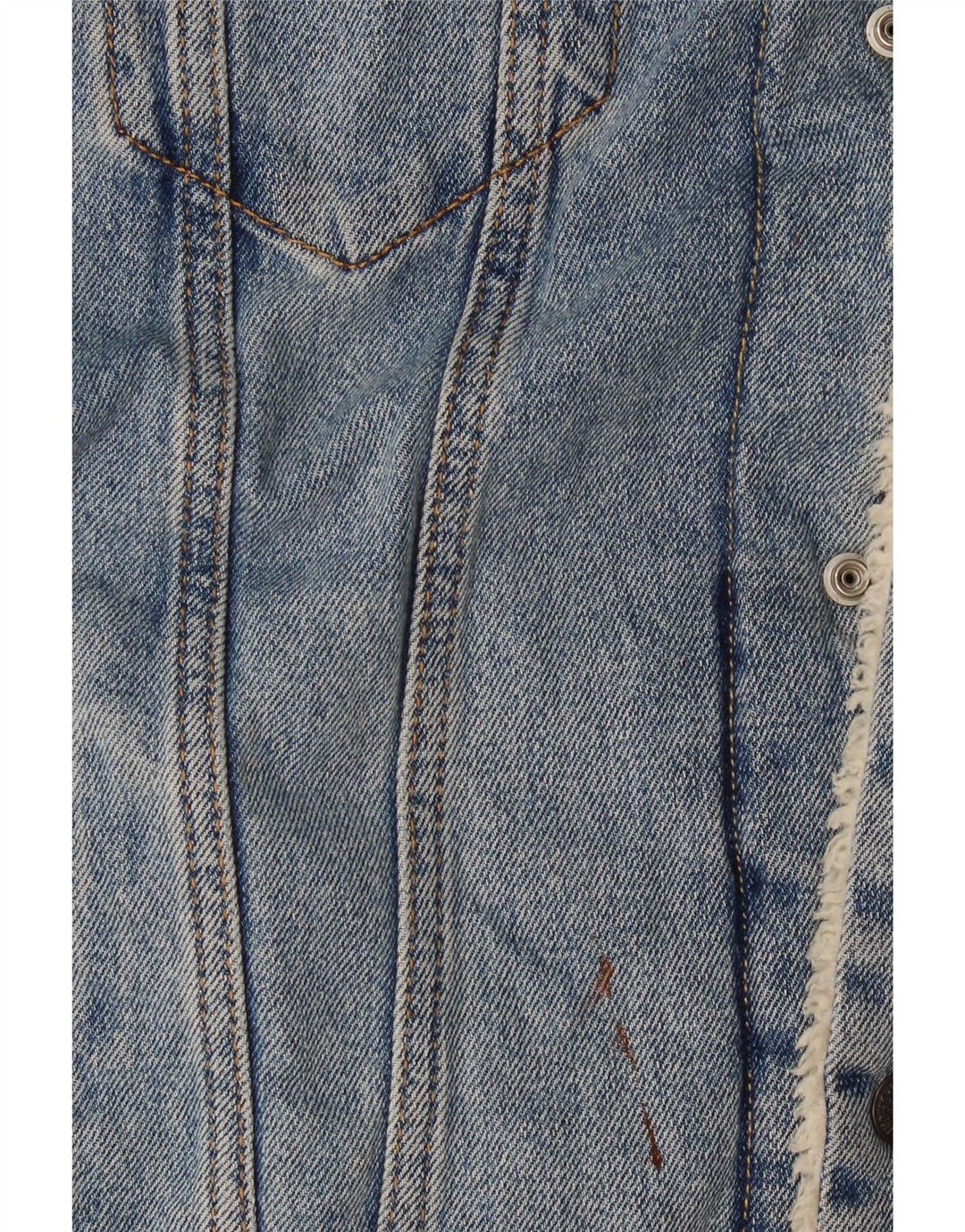 Levi's Mens Sherpa Denim Jacket UK 40 Large Blue