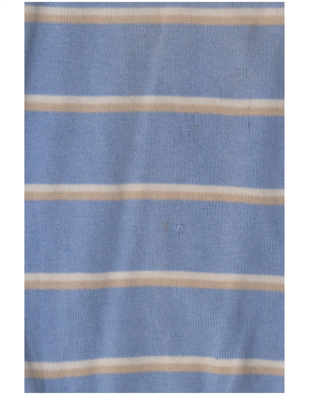 Kappa Mens V-Neck Jumper Sweater Medium Blue Striped Cotton