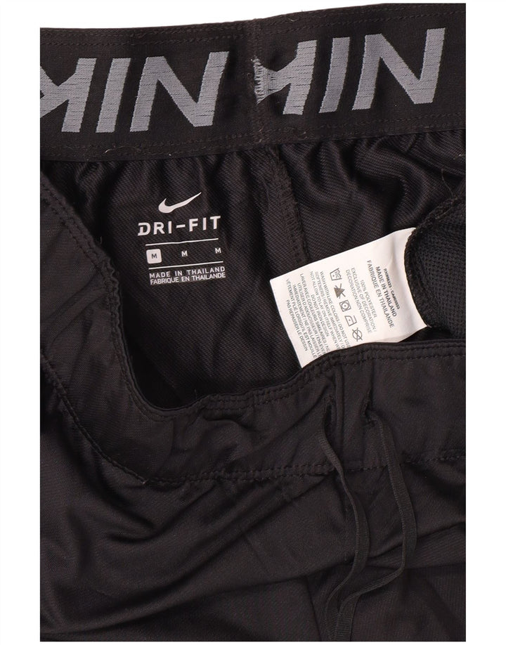 NIKE Womens Dri Fit Sport Shorts UK 14 Medium  Black Polyester