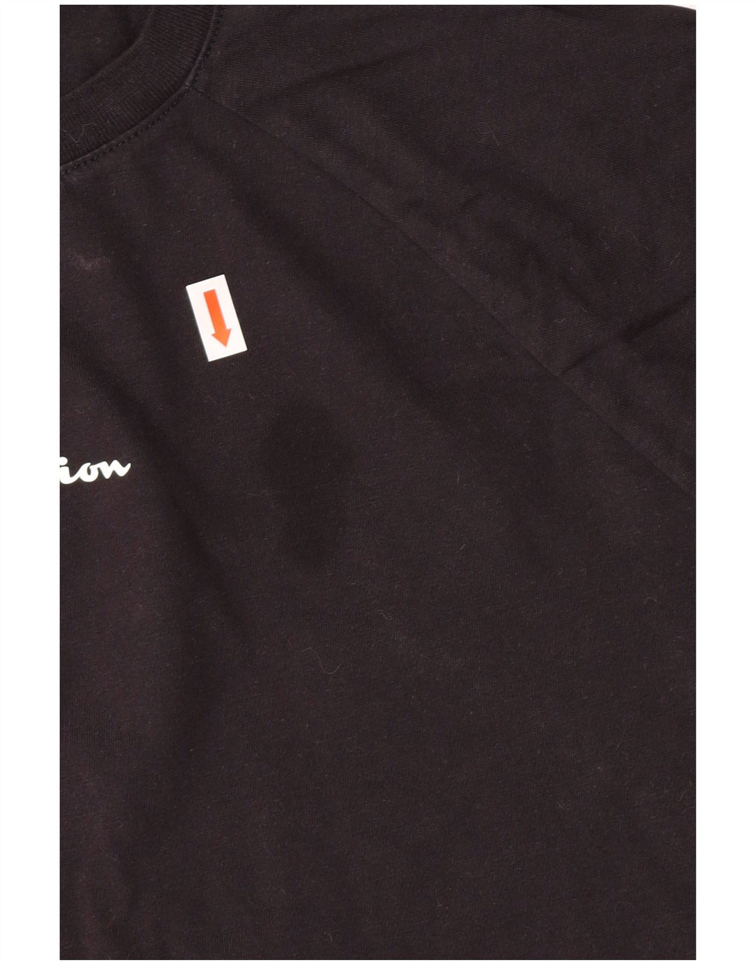 Champion Womens Graphic T-Shirt Top XL Black Cotton