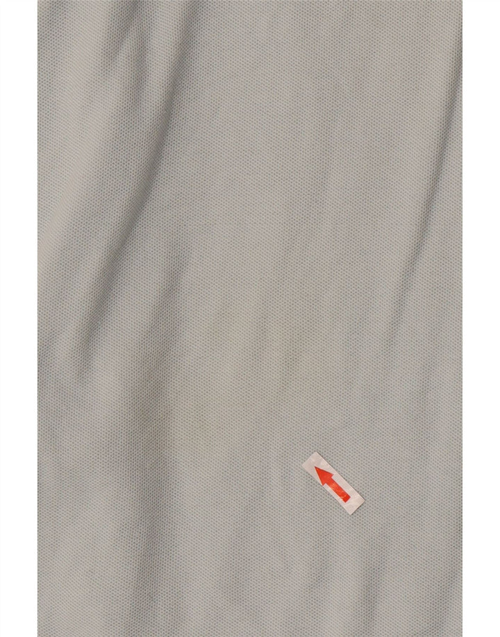Fila Mens Polo Shirt Large Grey Cotton