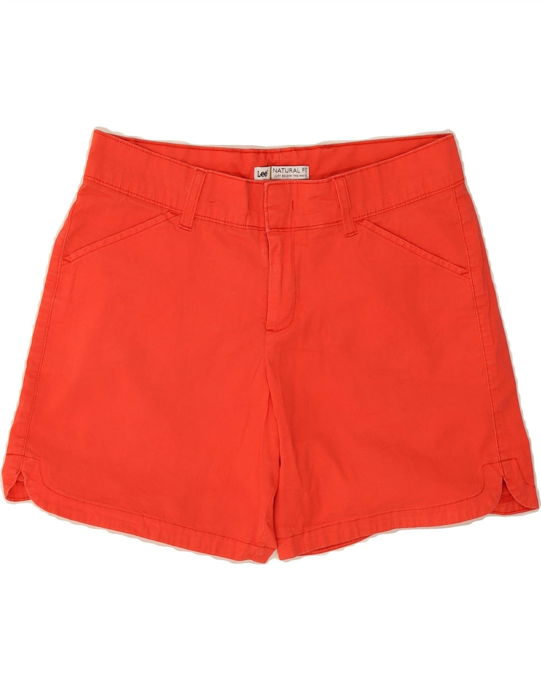 LEE Womens Natural Fit Casual Shorts US 6 Medium W30 Red Cotton Vintage Lee and Second-Hand Lee from Messina Hembry 