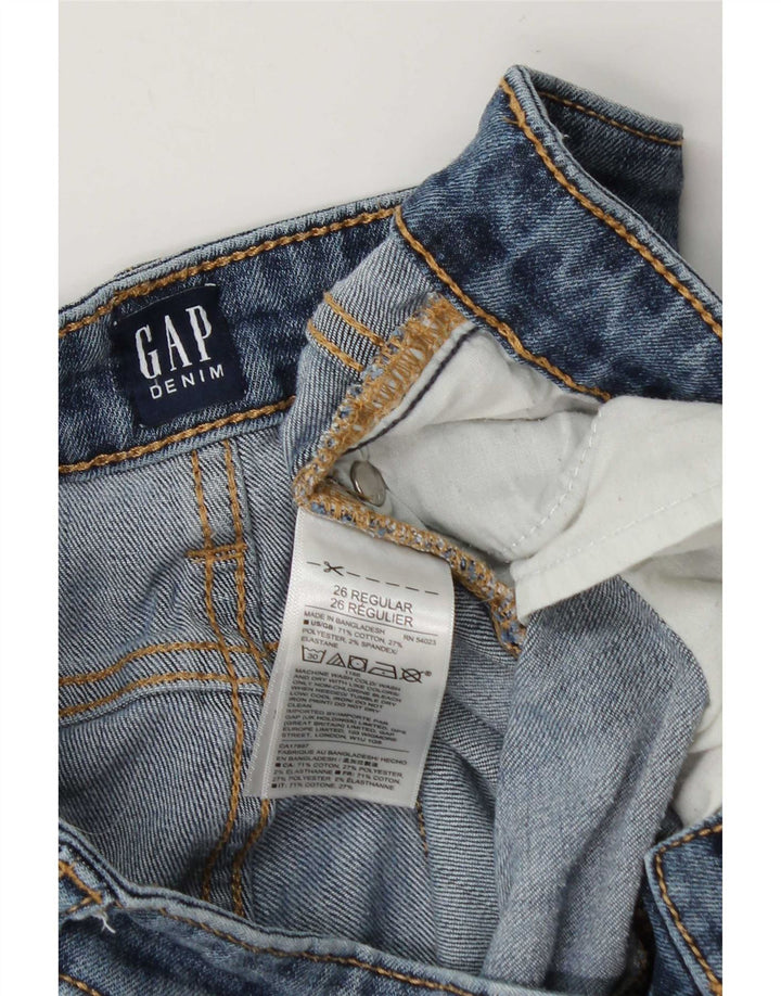 Gap Womens Distressed Skinny Jeans W26 L29 Blue Cotton