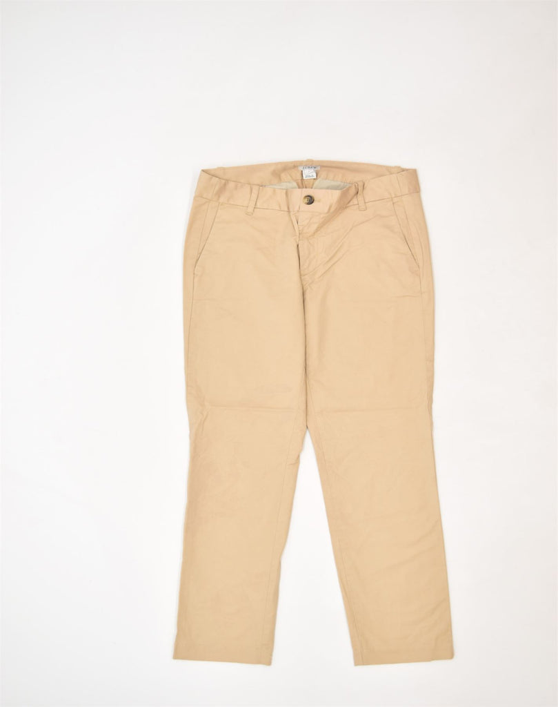 J. CREW Womens Tapered Chino Trousers US 2 XS W30 L27 Brown Cotton | Vintage | Thrift | Second-Hand | Used Clothing | Messina Hembry 