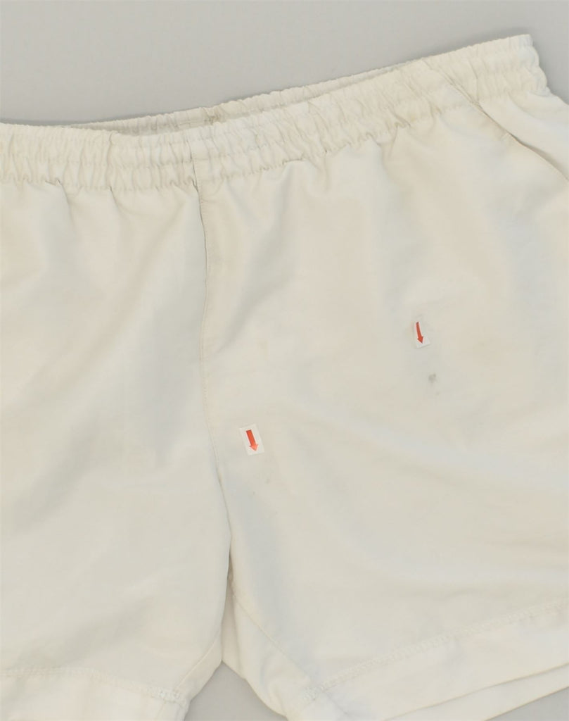 PUMA Mens Sport Shorts Medium White Polyester | Vintage Puma | Thrift | Second-Hand Puma | Used Clothing | Messina Hembry 