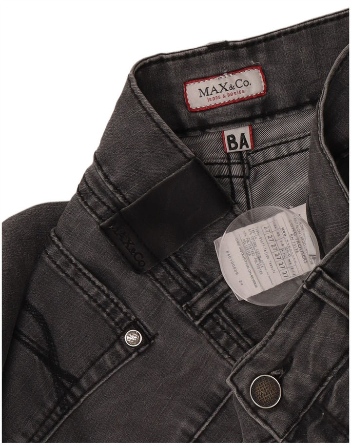 Max & Co. Womens Slim Jeans W27 L28 Grey Cotton