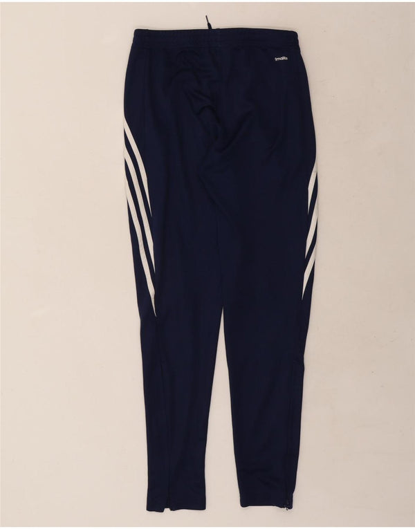 Adidas Mens Climalite Tracksuit Trousers Small Navy Blue Polyester