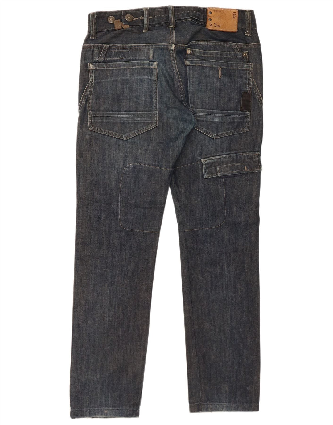 G-Star Mens Cargo Slim Jeans W34 L31 Navy Blue