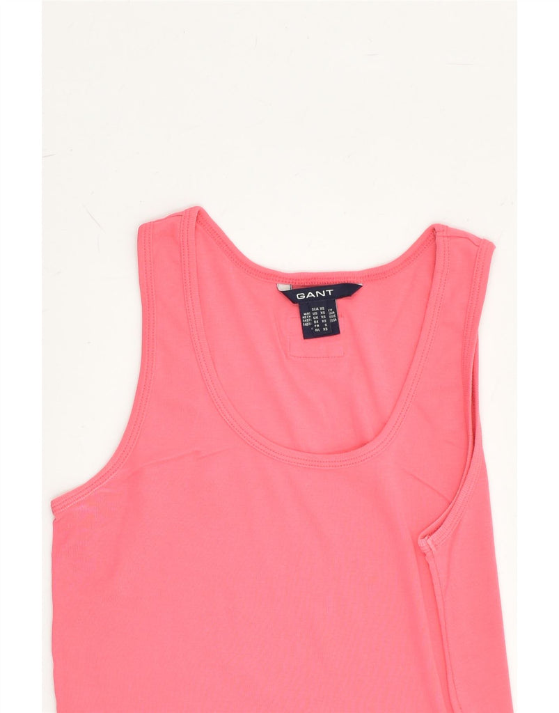 GANT Womens Vest Top UK 4 XS Pink Cotton | Vintage Gant | Thrift | Second-Hand Gant | Used Clothing | Messina Hembry 