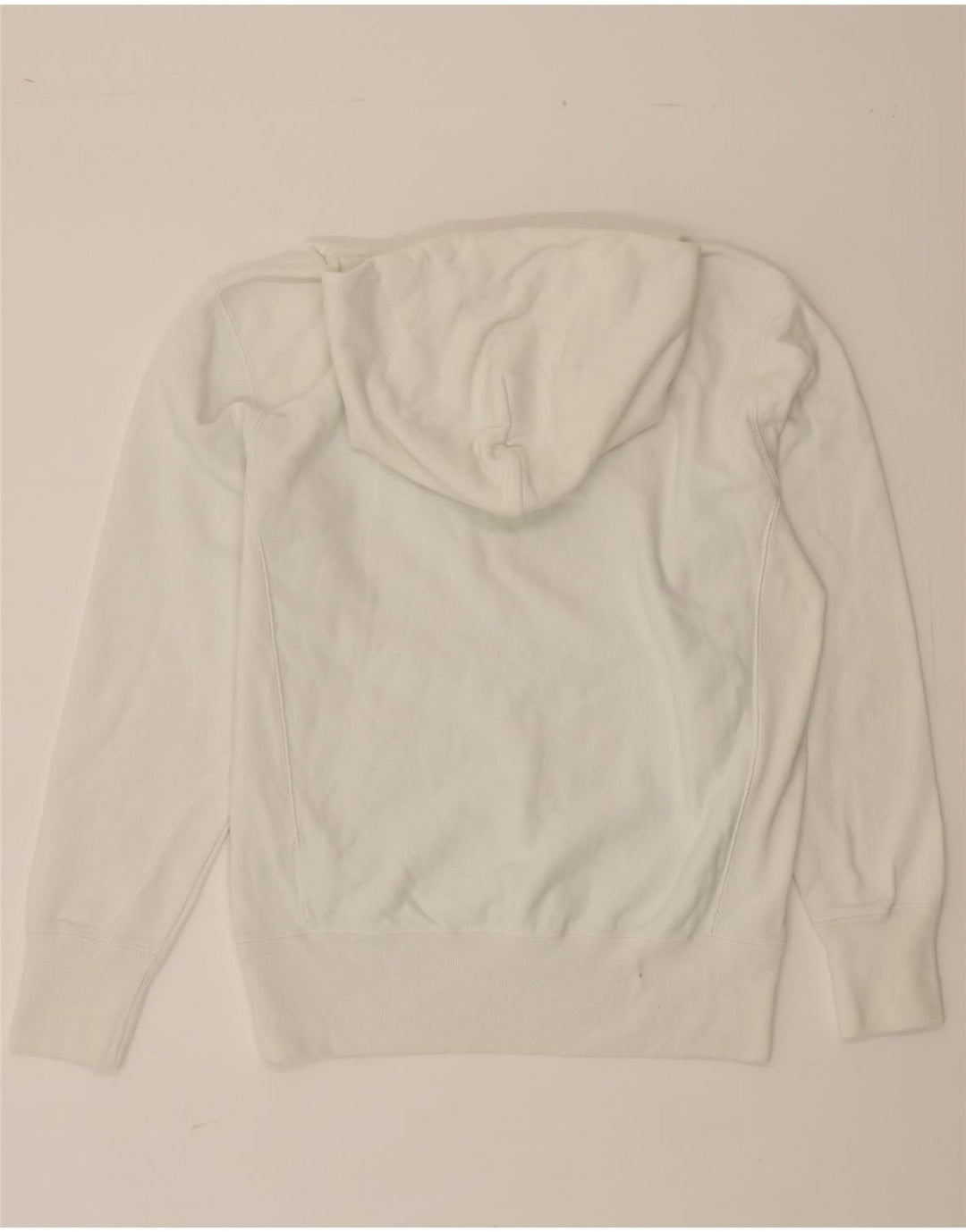 CHAMPION Mens Graphic Hoodie Jumper Medium White Cotton Vintage Champion and Second-Hand Champion from Messina Hembry 