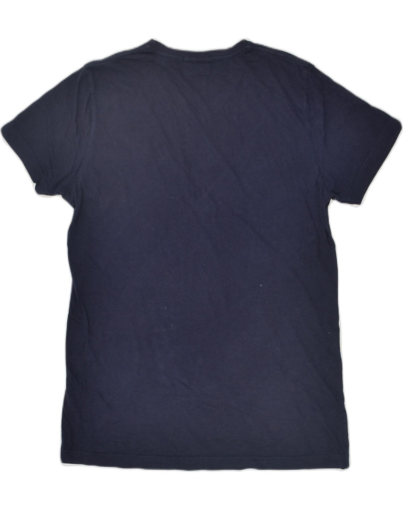 GANT Mens Slim T-Shirt Top Small Navy Blue Cotton | Vintage Gant | Thrift | Second-Hand Gant | Used Clothing | Messina Hembry 