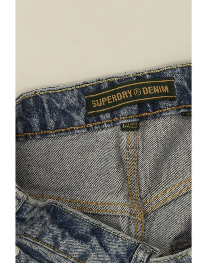 Superdry Mens Loose Jeans W32 L30 Blue Cotton