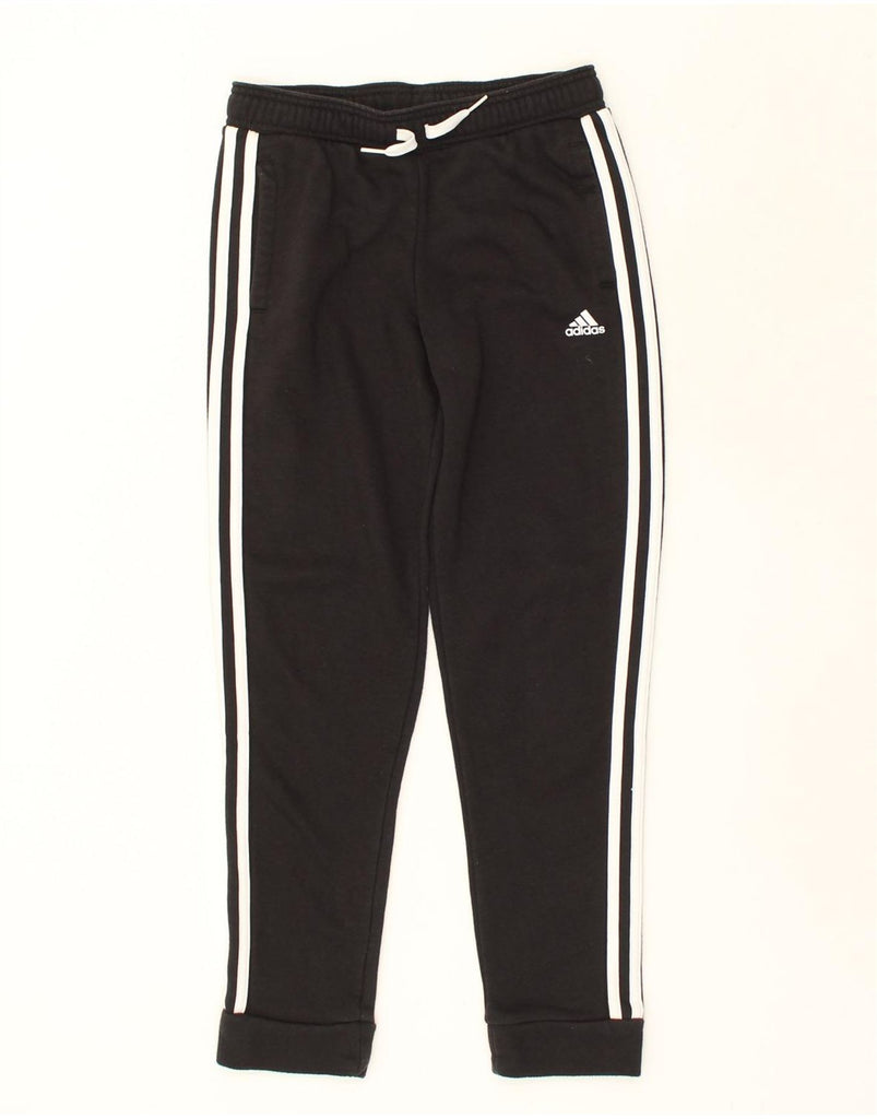 ADIDAS Boys Tracksuit Trousers Joggers 11-12 Years Black Cotton | Vintage Adidas | Thrift | Second-Hand Adidas | Used Clothing | Messina Hembry 