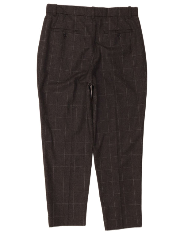 Ralph Lauren Womens Tapered Chino Trousers US 4 Small W30 L26 Grey Check