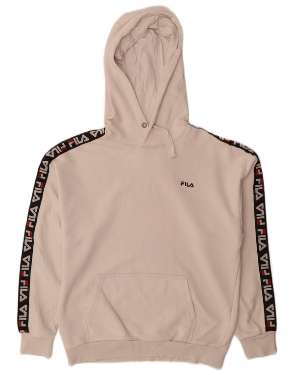 Fila Boys Tall Graphic Hoodie Jumper 15-16 Years White Colourblock Cotton