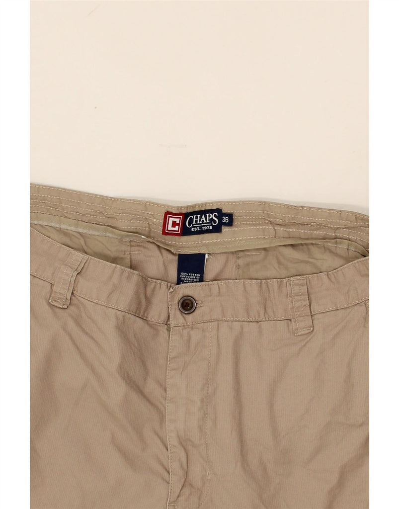 CHAPS Mens Cargo Shorts W36 Large Beige Cotton Vintage Chaps and Second-Hand Chaps from Messina Hembry 