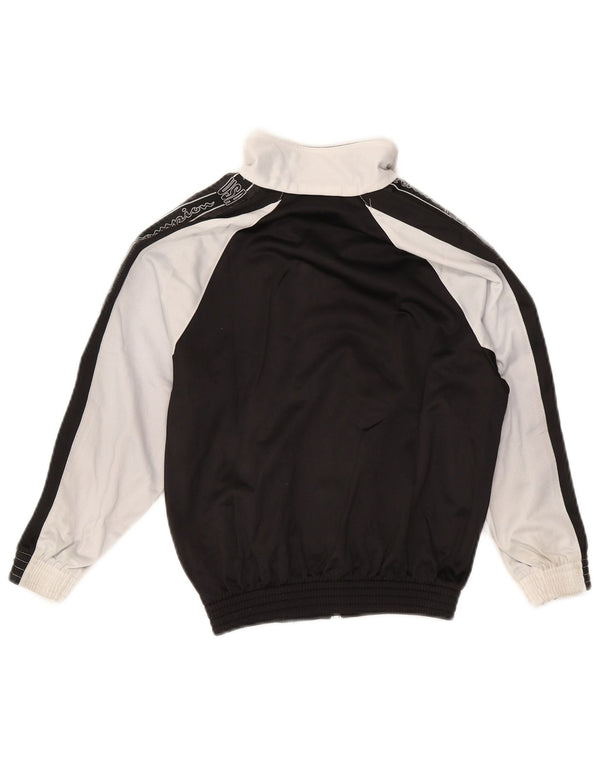 Columbia Boys Graphic Tracksuit Top Jacket 5-6 Years XS Black Colourblock