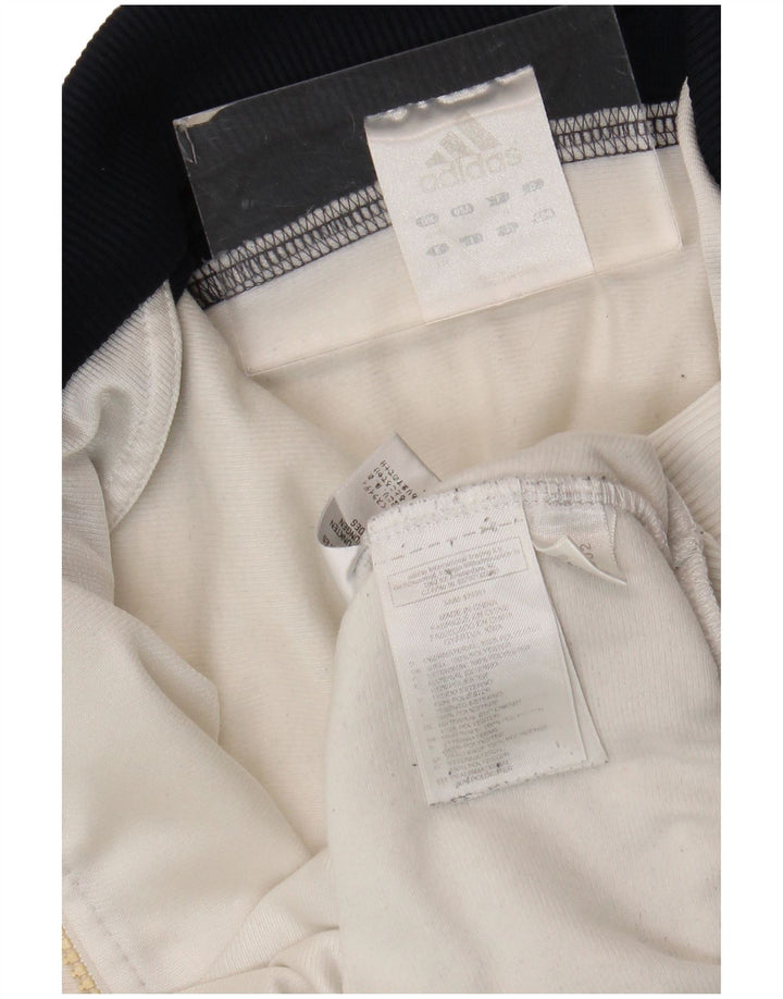 Adidas Mens Tracksuit Top Jacket UK 38/40 Medium White Colourblock