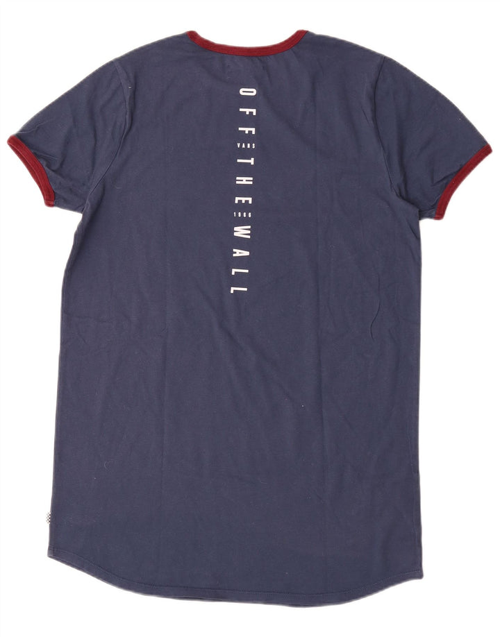 Vans Mens Tall Graphic T-Shirt Top Medium Navy Blue