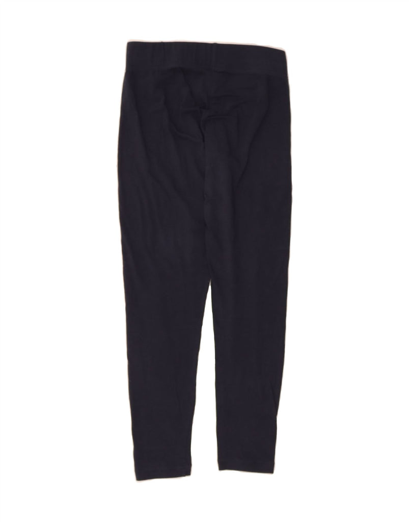 ADIDAS Womens Graphic Leggings UK 8/10 Small  Navy Blue Cotton Vintage Adidas and Second-Hand Adidas from Messina Hembry 