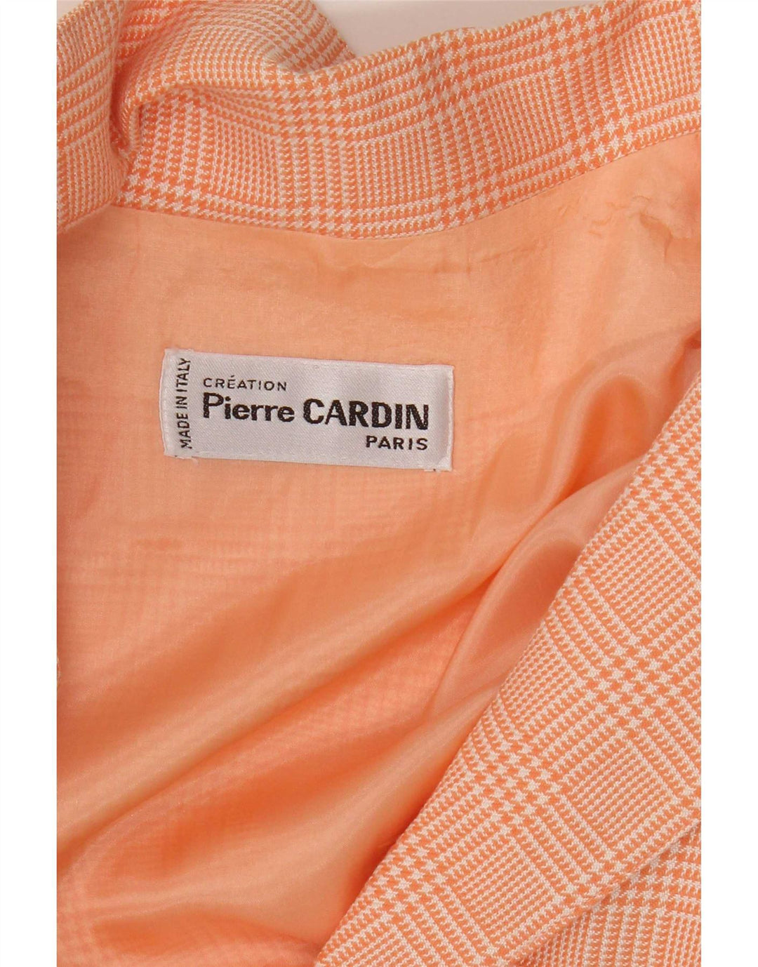 Pierre Cardin Womens 3 Button Blazer Jacket UK 14 Large Pink Houndstooth