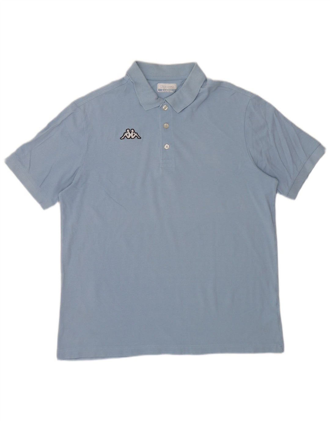 Kappa Mens Polo Shirt XL Blue Cotton