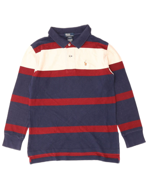 Polo Ralph Lauren Boys Rugby Polo Shirt 8-9 Years Small Navy Blue