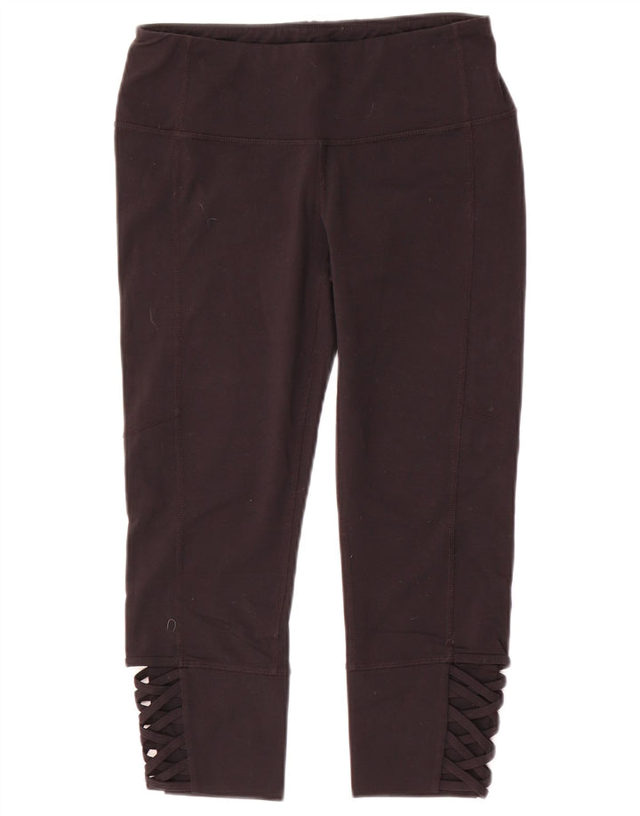 ATHLETA Womens Capri Leggings UK 10 Small  Black Nylon